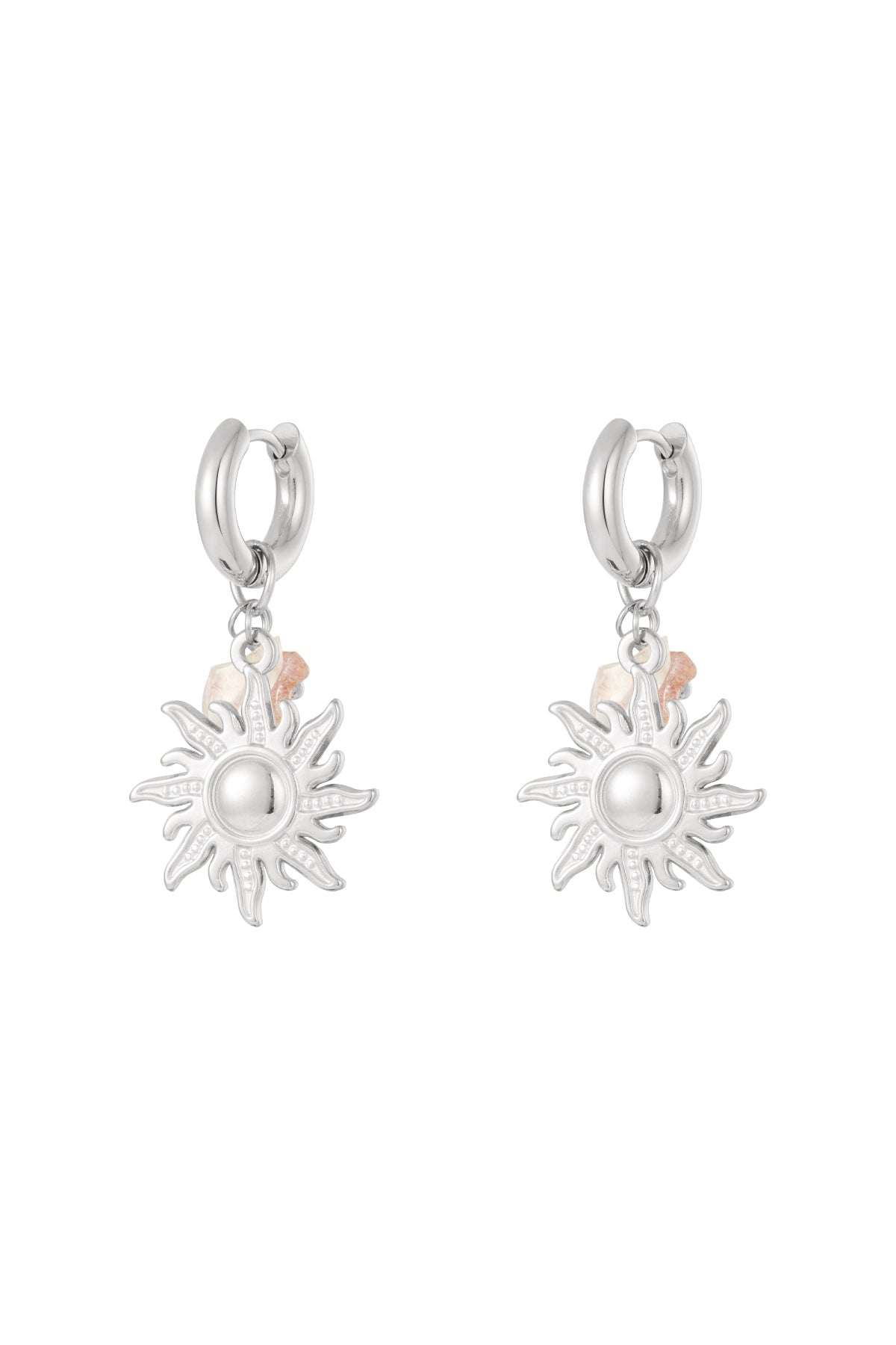 Edelstahl Tropfen Ohrringe Sonne/Mond Casual Täglich Einfache Serie frauen schmuck
