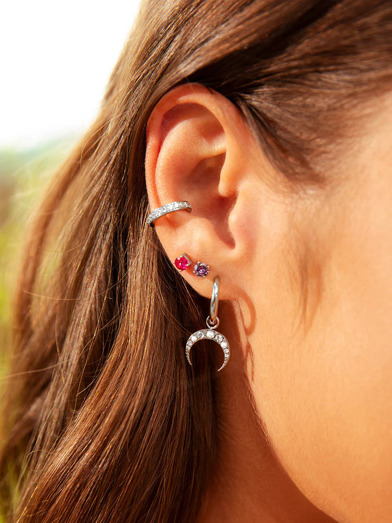 Purple ohrstecker Frauen