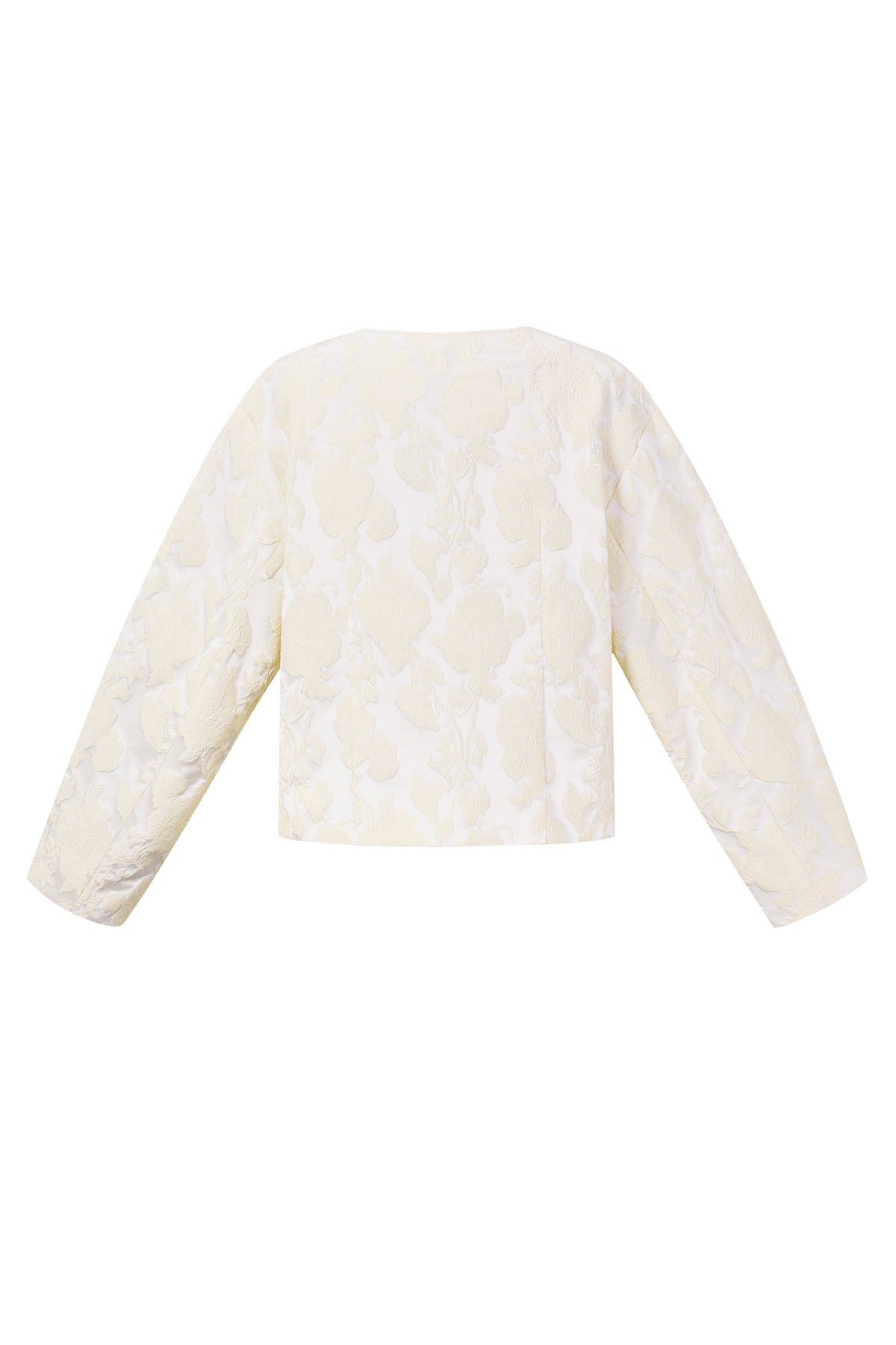 Jacquard-Jacke mit Ballonärmeln
