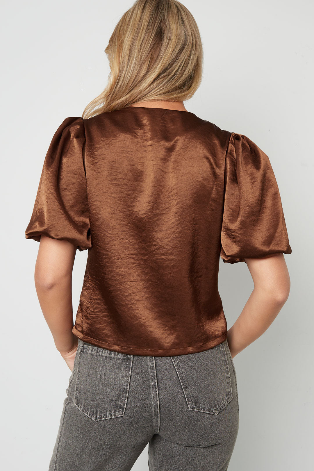 Statement-Top mit Puffärmeln