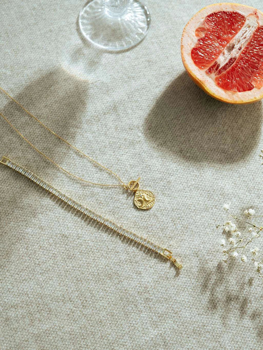 Mehrfarbig Armband Gold