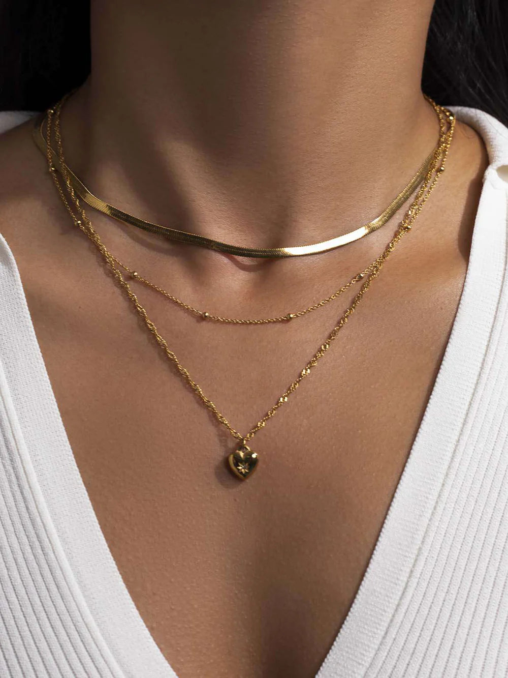 Heartbeat Halskette Gold