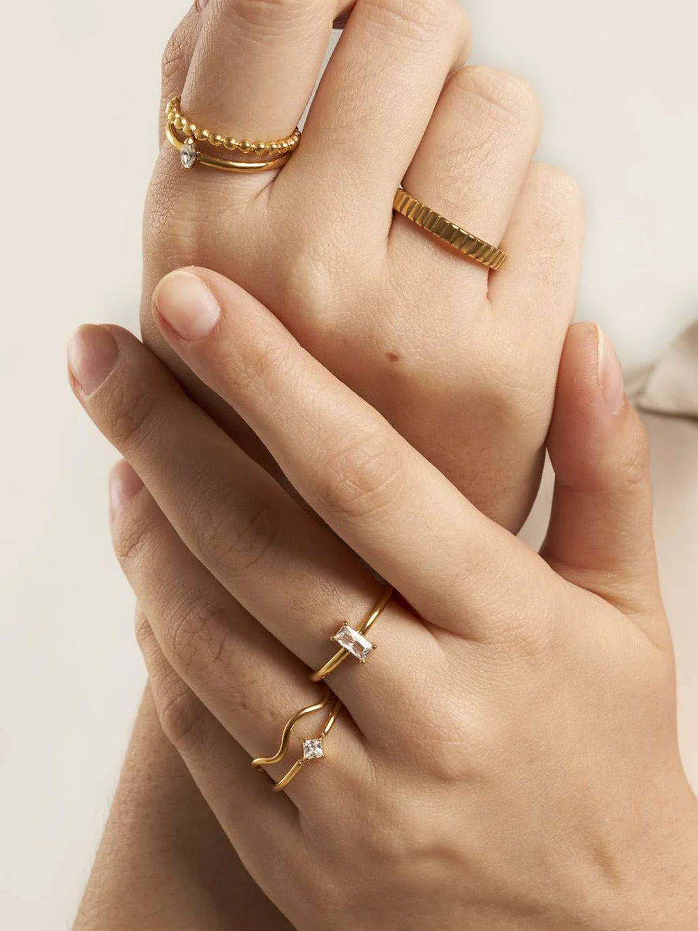 Bullet Ring Gold Klassischer Stil