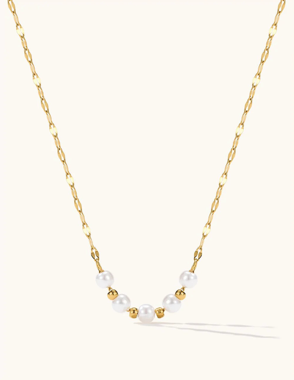 Thin Pearl Kette Gold