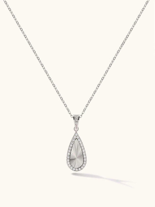 Tear Drop Kette Silber