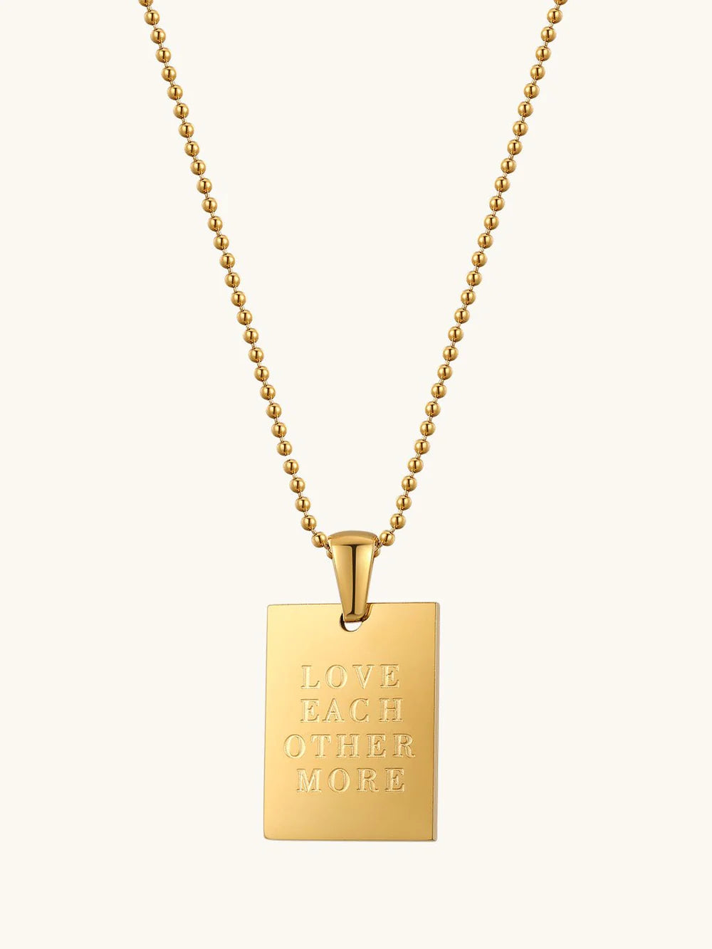 Love Each Other More Kette Gold