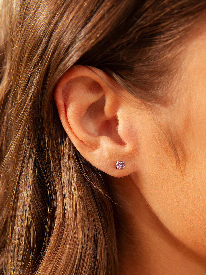 Purple ohrstecker Frauen