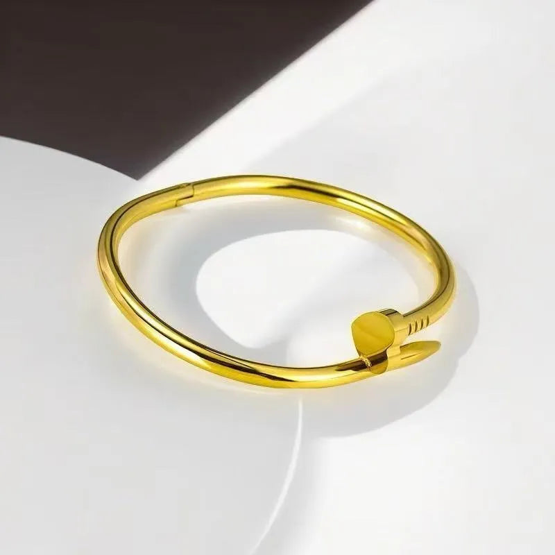 ✨ Luxuriöses Designer-Armband – Unisex Titanstahl Armreif ✨