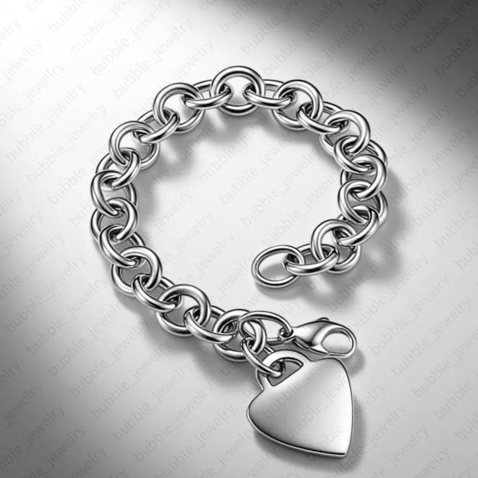 💫❤️Herzarmband 925 Sterling Silberschmuck Designer unisex❤️