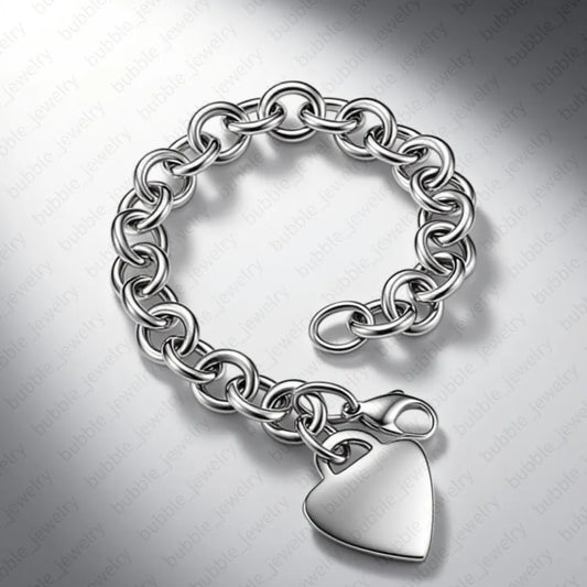 💫❤️Herzarmband 925 Sterling Silberschmuck Designer unisex❤️