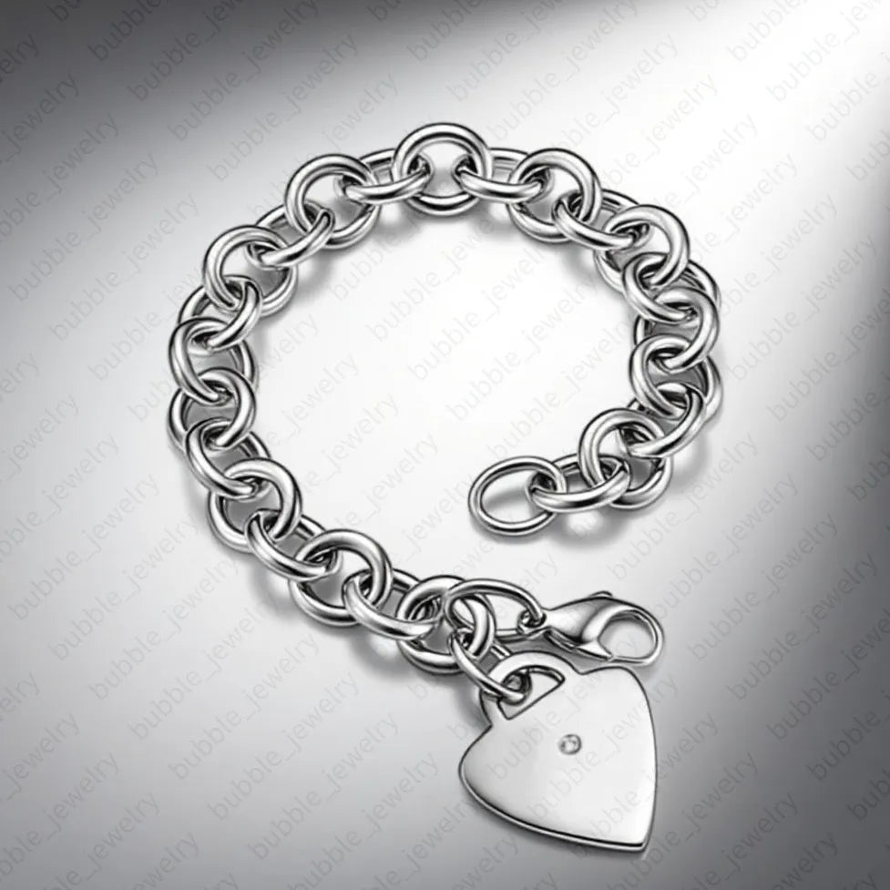 💫❤️Herzarmband 925 Sterling Silberschmuck Designer unisex❤️