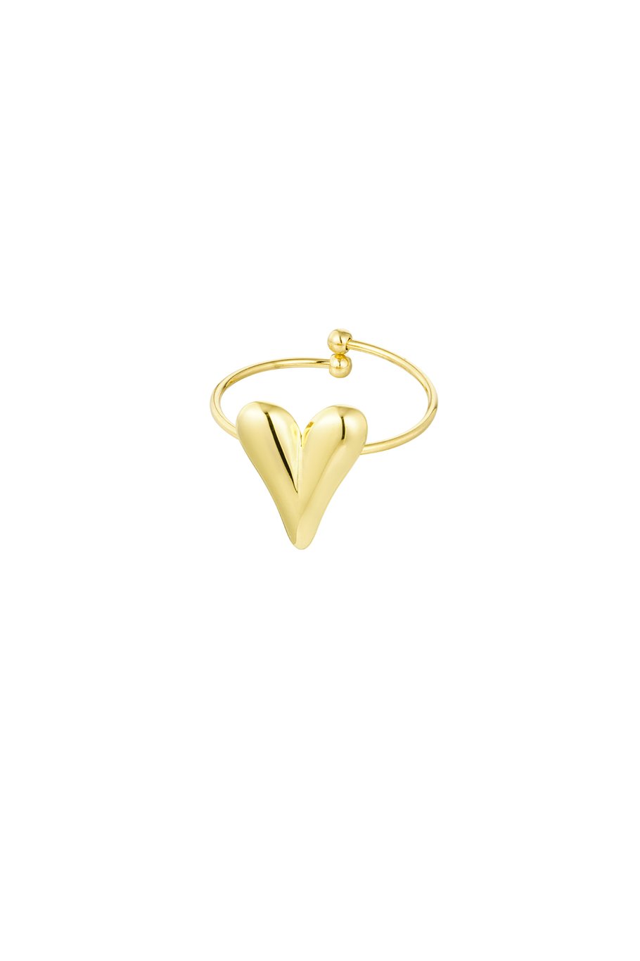 Schöne Herzring aus Edelstahl für Damen💫